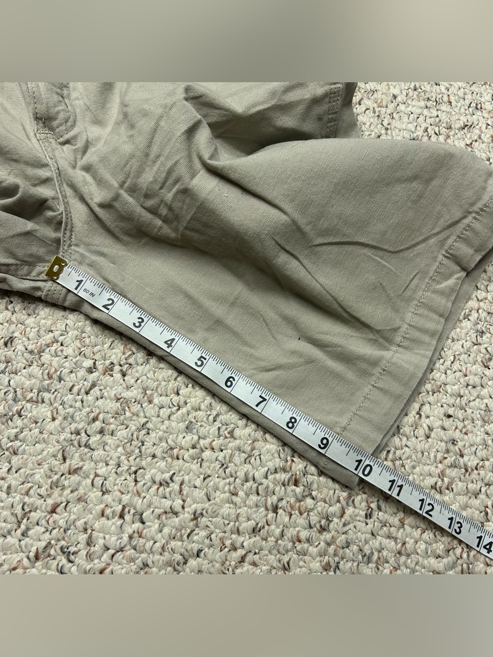 Carhartt Rigby Canvas Short 32x10 Tan Utility Pocket Relaxed Stretch Relaxed Fit - Picture 5 of 6
